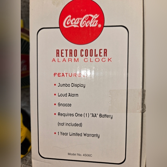 Coca-Cola LOT Collectors Alarm Clock And A Damaged Mini Lunchbox - Picture 6 of 12